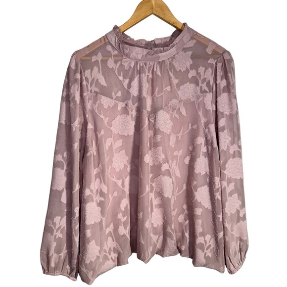 Torrid Chiffon Clip Floral Bubble Hem Blouse Size 3x - Picture 4 of 16